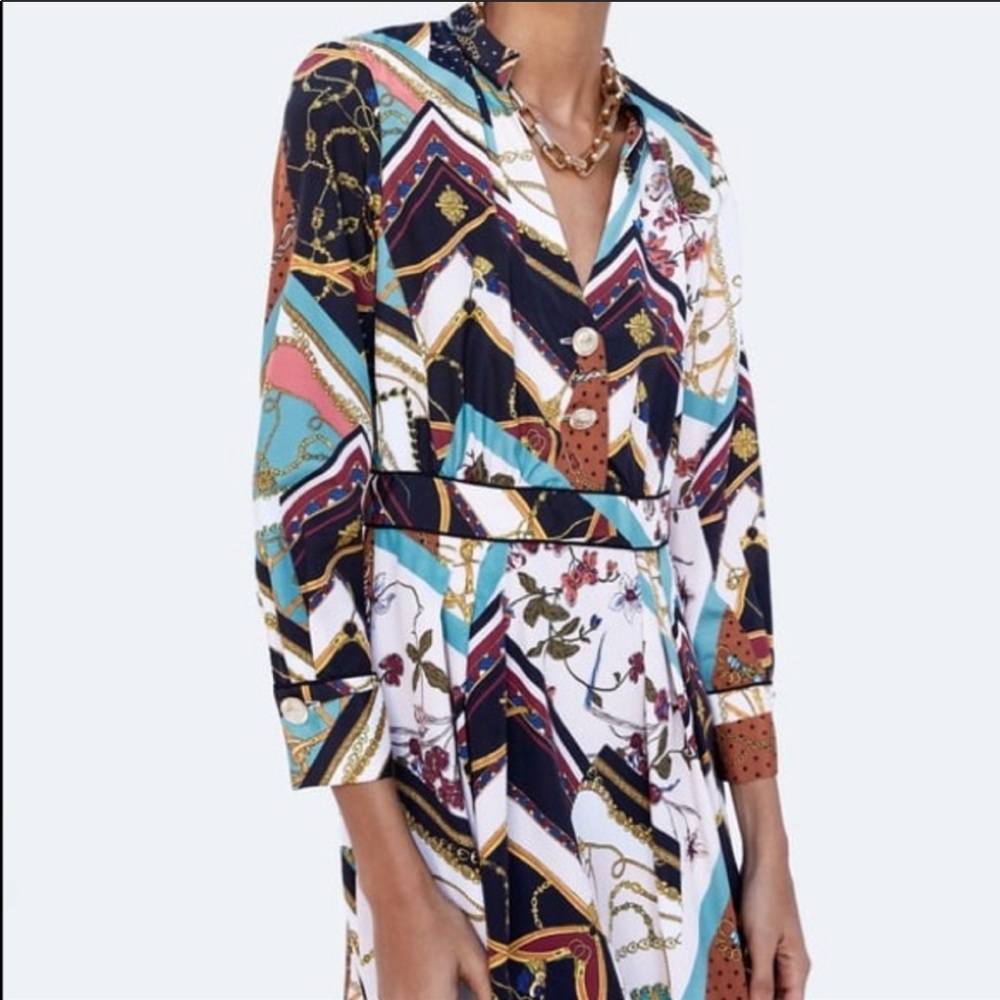 Zara Patch chain dress size S
